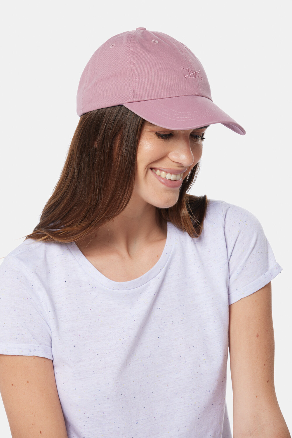 GORRO CON VISERA DE LONA Rosado