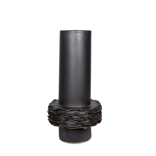 FLORERO ONDAS III Negro - UNICO