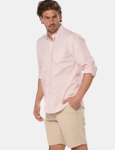 BERMUDA CLÁSICA DE LINO Beige