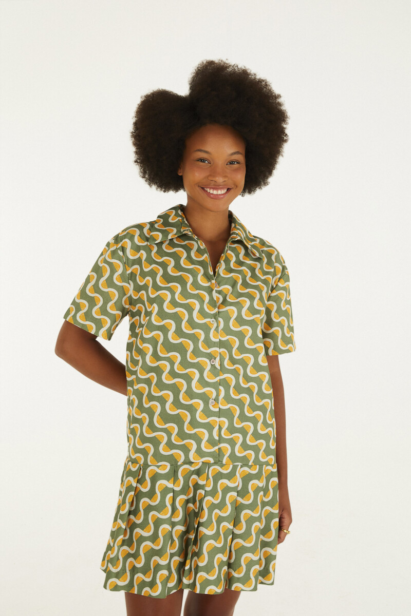 VESTIDO CORTO Verde