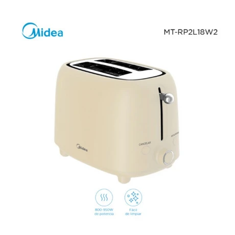 TOSTADORA MIDEA 2 PANES. BLANCA TOSTADORA MIDEA 2 PANES. BLANCA