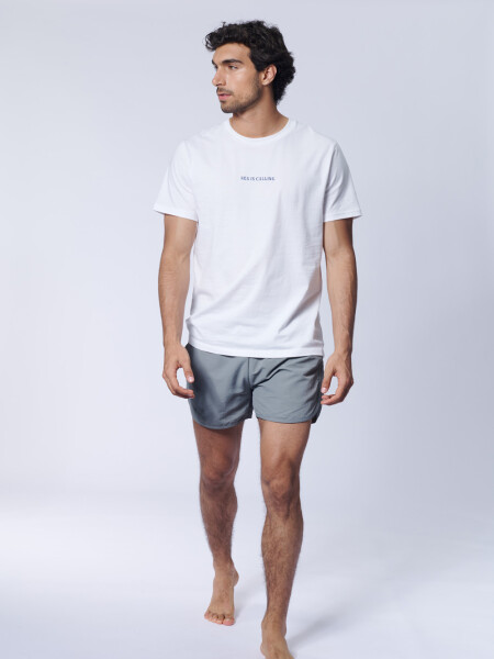 Short de baño runner Gris Claro