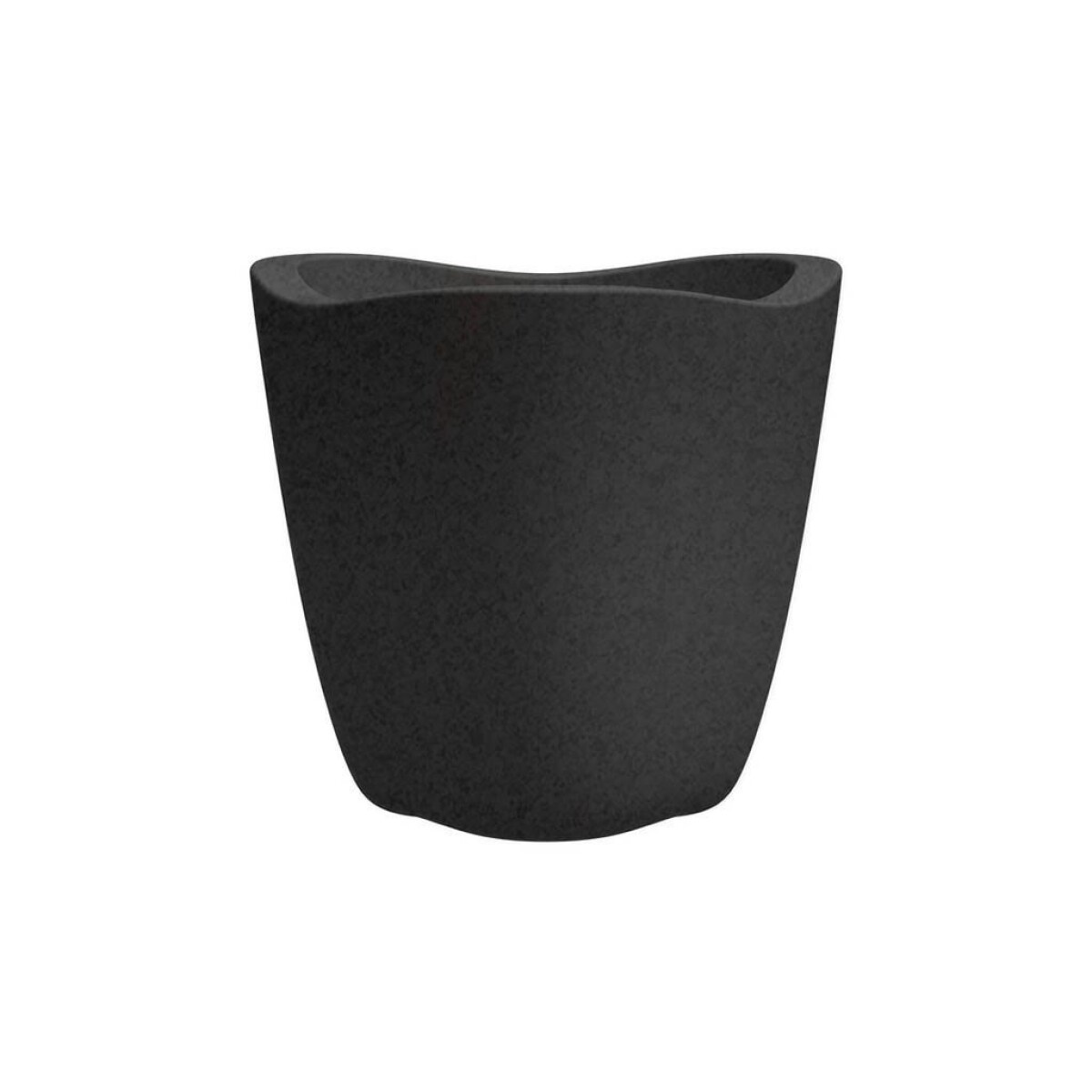 MACETA 26X30CM TRYAS JARDIN GRAFITO GRIS GRANITO OSCURO 