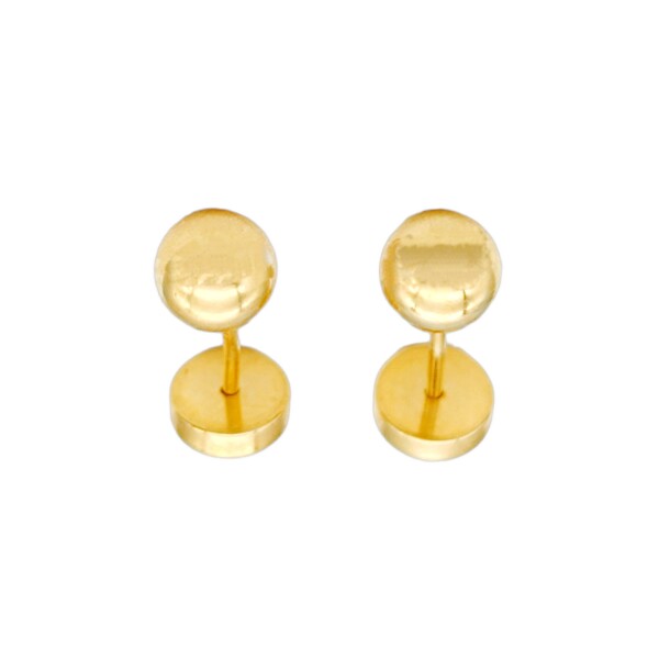 Abridores Bolita-Oro 18k-Sin piedra-AB9520 sinpiedra