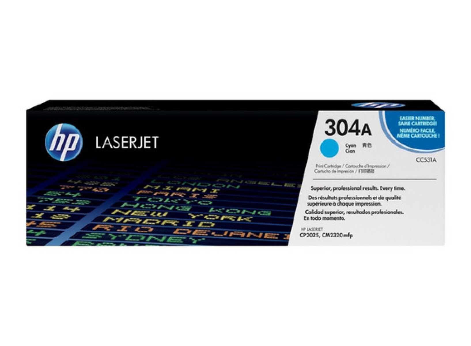 HP TONER CC531A 304A CYAN 2020/2025/2030/2320 DN 2800 CPS - Hp Toner Cc531a 304a Cyan 2020/2025/2030/2320 Dn 2800 Cps 