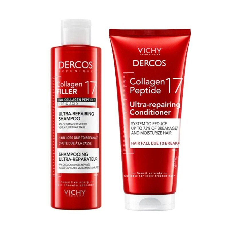 Pack Vichy Dercos Collagen Filler 17 Shampoo + Acondicionador Pack Vichy Dercos Collagen Filler 17 Shampoo + Acondicionador