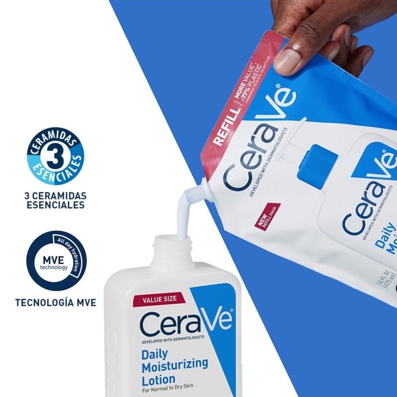 Cerave Loción Hidratante Refill 473 Ml. Cerave Loción Hidratante Refill 473 Ml.