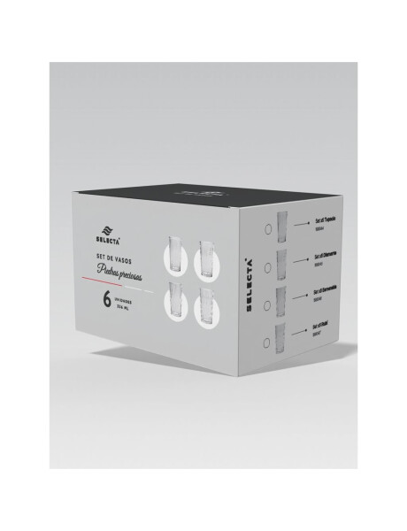 SET X6 VASOS 336ML TOPACIO SET X6 VASOS 336ML TOPACIO