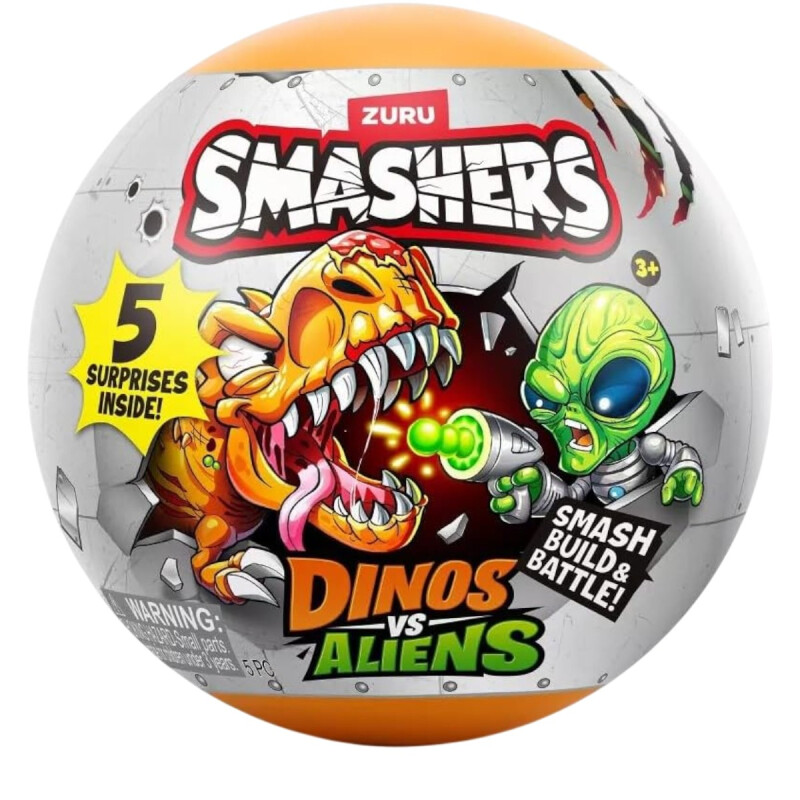 Capsula Figura Smashers Dinos vs Aliens Capsula Figura Smashers Dinos vs Aliens