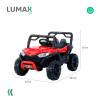 Auto a Batería Lumax 4x4 12V control remoto, USB y Música Rojo