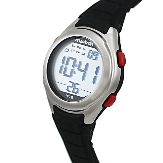 Reloj Mistral Deportivo Silicona Negro. "Producto sin caja" 0