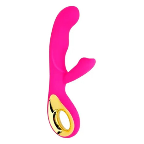 Vibrador Doble Estímulo Magic Massager Recargable USB Fucsia