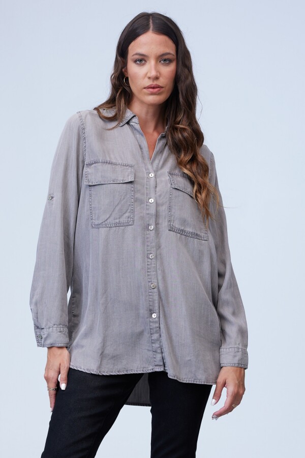 Camisa Tencel GRIS