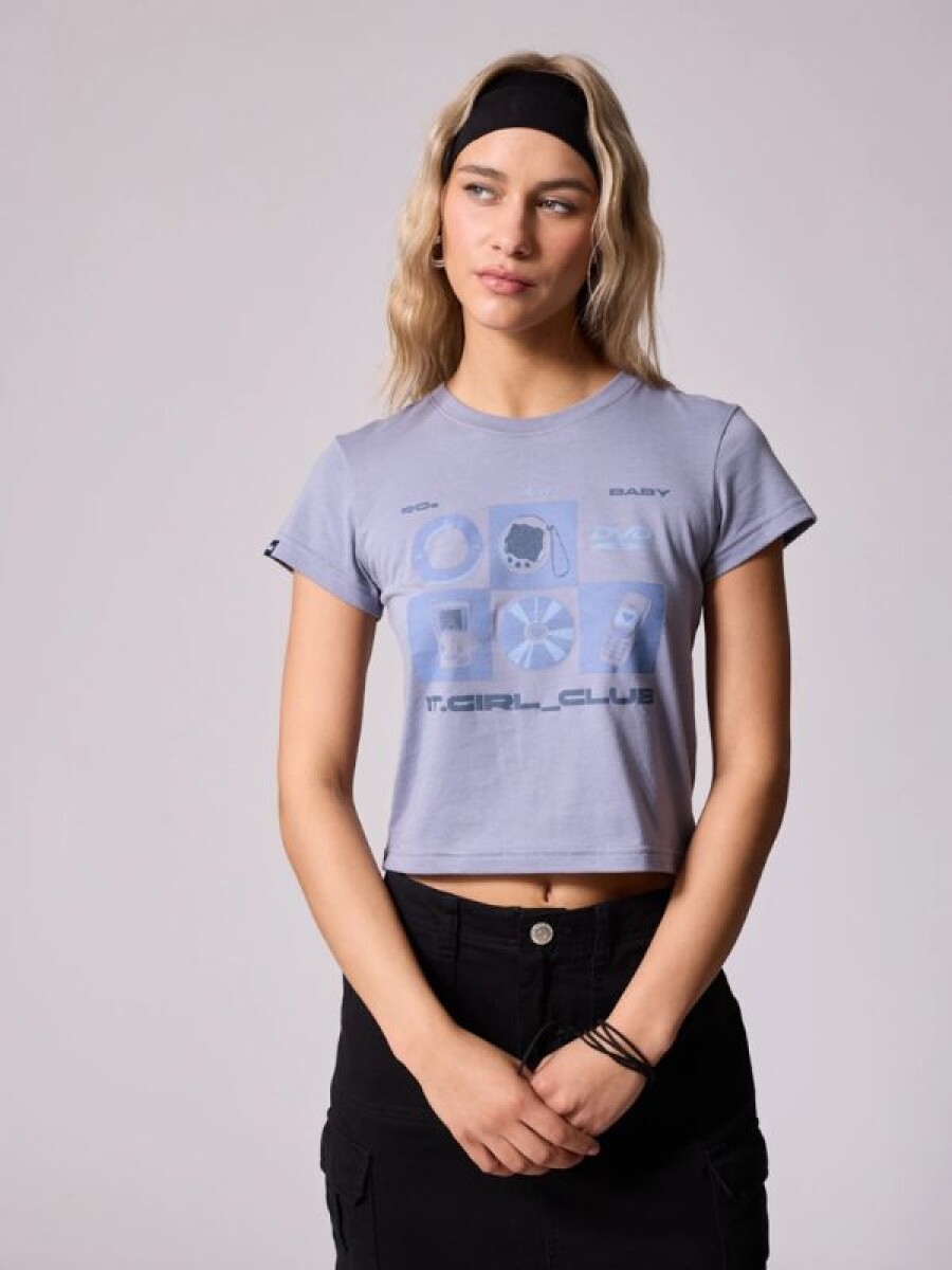 T-shirt corta CATINA Dixie - Gris Claro 