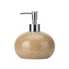 DISPENSADOR CERAMICA BEIGE P/BAÑO 13X14CM Unica