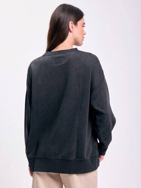 Buzo deportivo estampa Negro