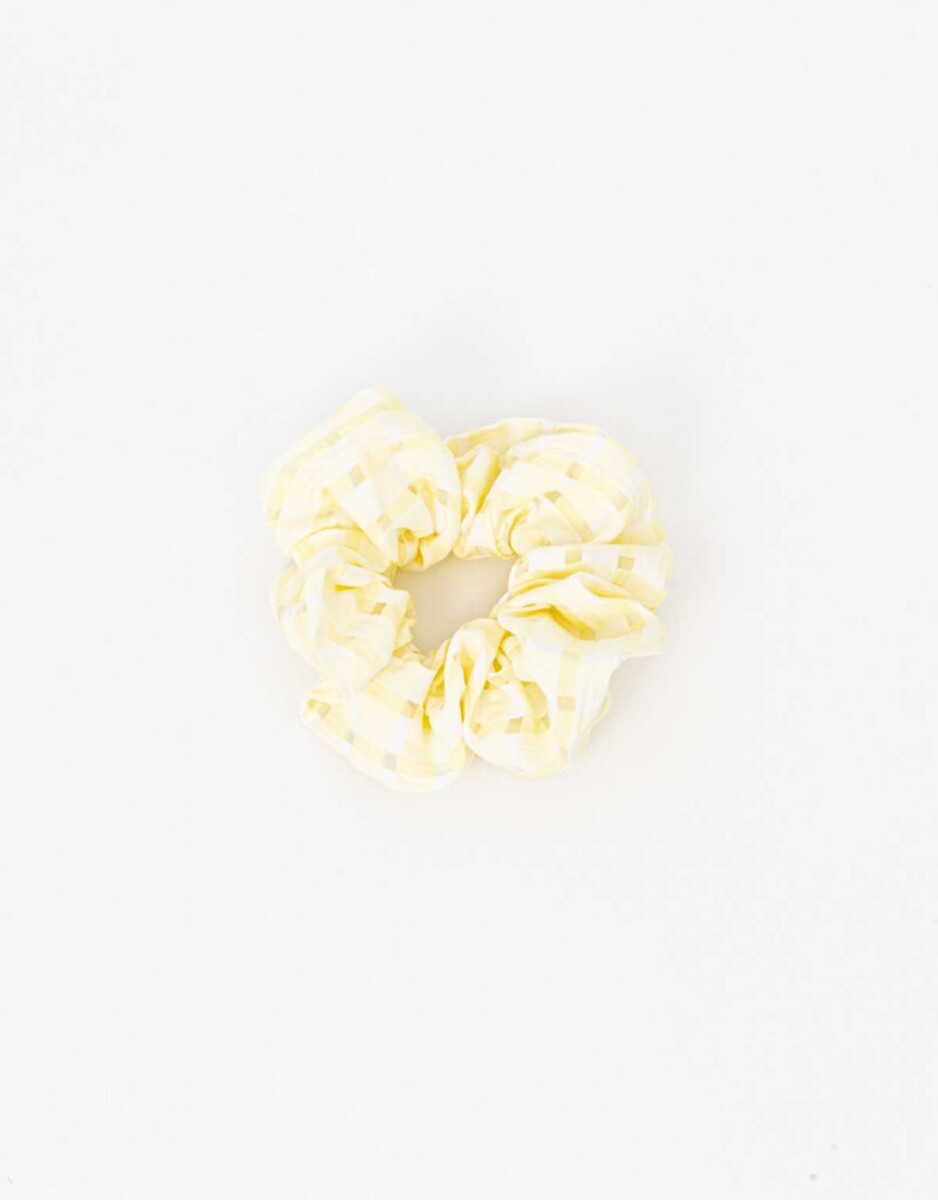 Maxi Srunchie Texturada - Amarillo Claro 