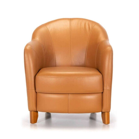 Butaca 100% Cuero Nova Camel