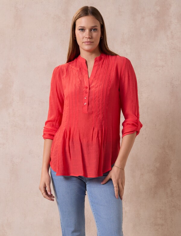 Blusa Botones ROJO