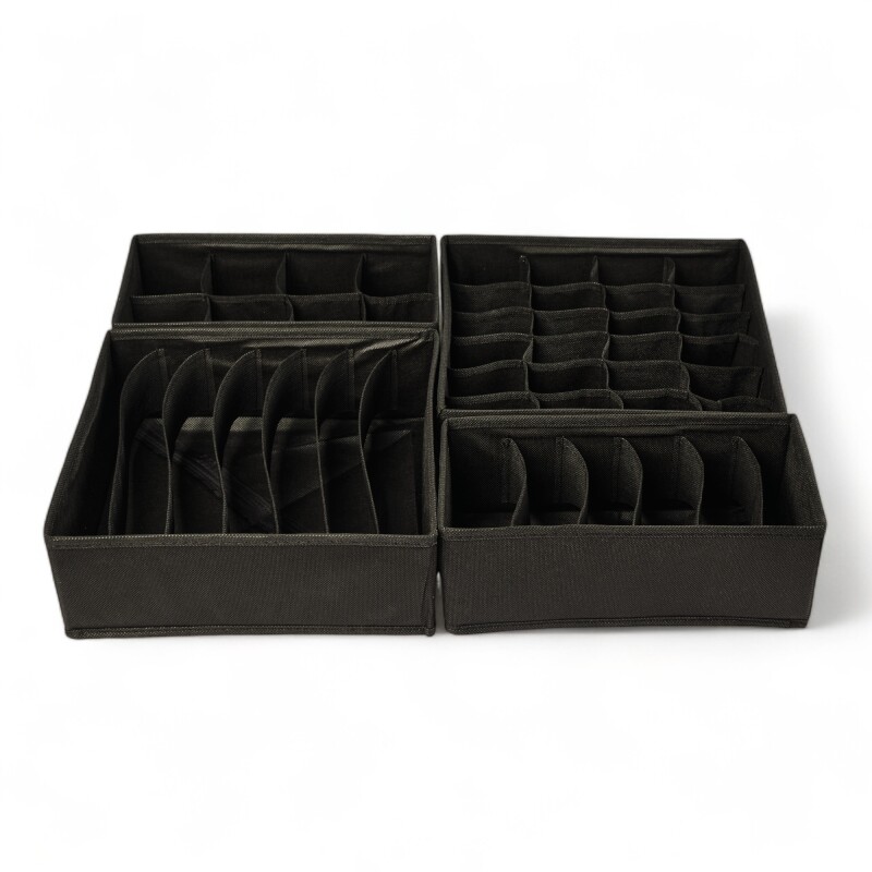Organizador separador cajones ropa interior Negro