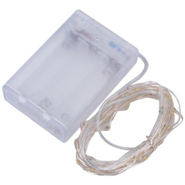 Guirnalda Luciérnaga 10m 100 Led Cálida A Pila Calidad Guirnalda Luciérnaga 10m 100 Led Cálida A Pila Calidad