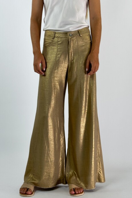 PANTALON JACINTO NEW METALIZADO Dorado