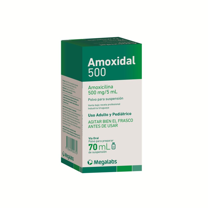 Amoxidal Suspensión 500 Mg. 70 Ml. Amoxidal Suspensión 500 Mg. 70 Ml.