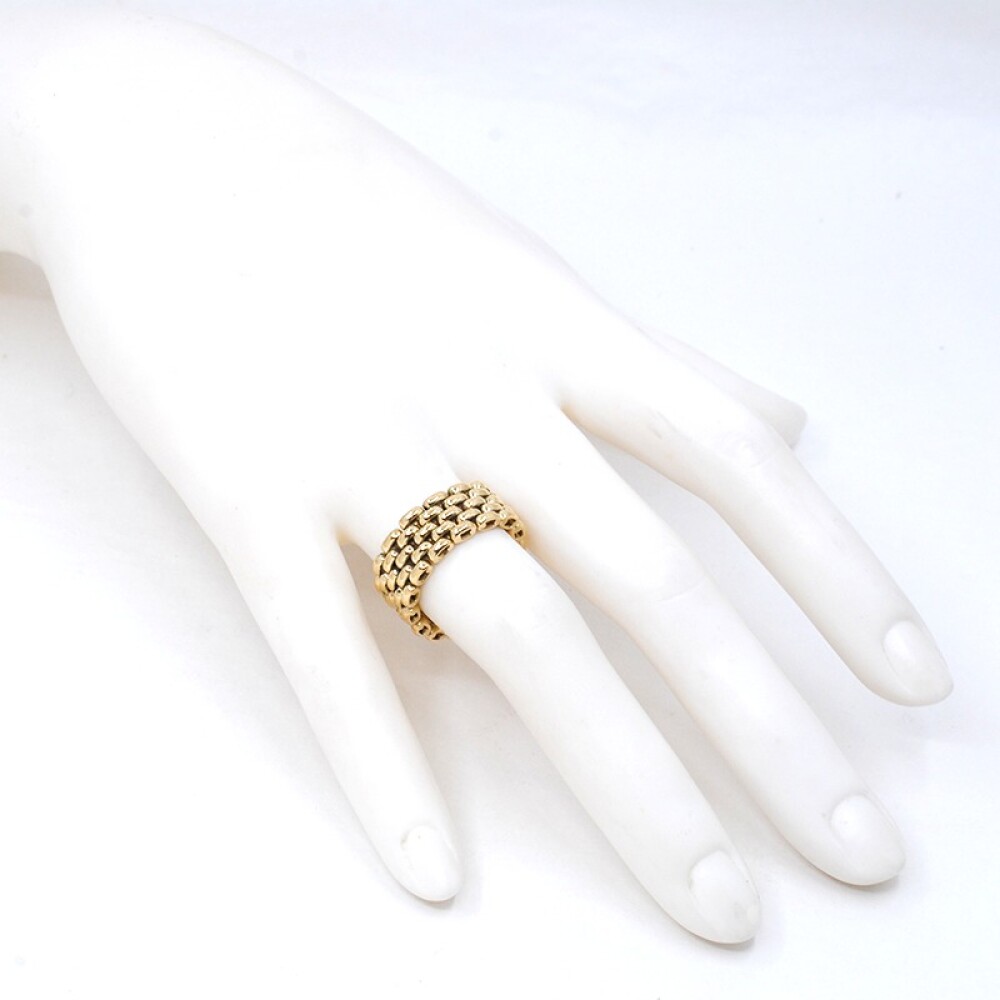Anillo en oro 18k amarillo, tipo panther 5 hilos Anillo en oro 18k amarillo, tipo panther 5 hilos