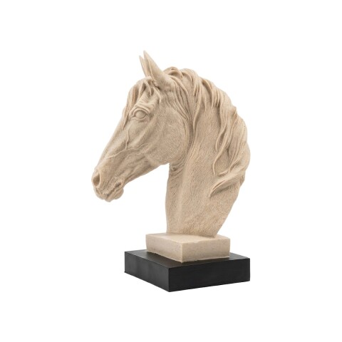 FIGURA CERAMICA CABALLO BEIGE Unica