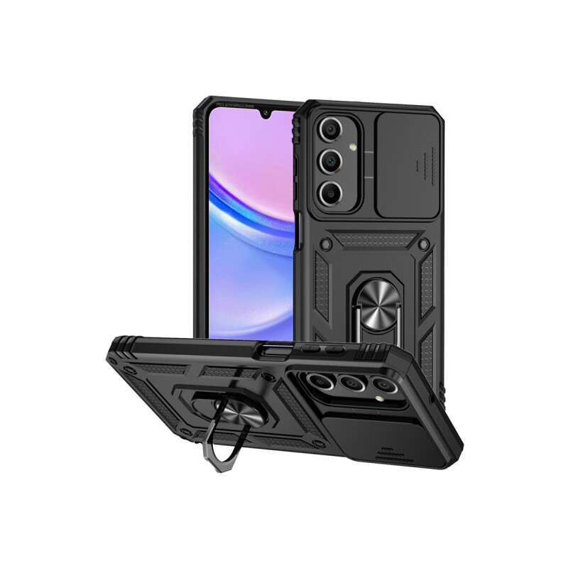 Protector para Samsung Galaxy A16 cubre cámara anillo negro Protector Para Samsung Galaxy A16 Cubre Cámara Anillo Negro
