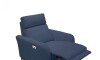Poltrona Reclinable - Eléctrica 100% de cuero - Margot Azul