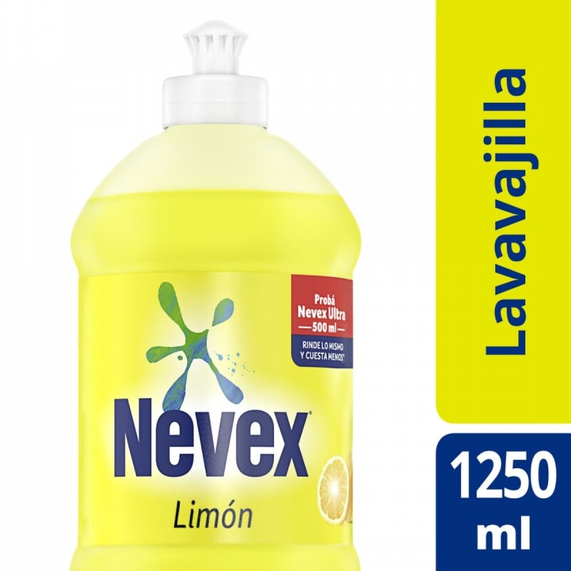 Detergente Líquido Nevex Hurra Limón 1.25 LT