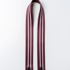 Correa Rufina En Cuero Graneado Burgundy Niquel