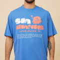 T-SHIRT SAGAMI RUSTY Azul