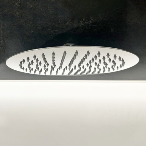 ROSETA 30CM ACERO INOX 304 REDONDA BRILLO VERCELLI 000