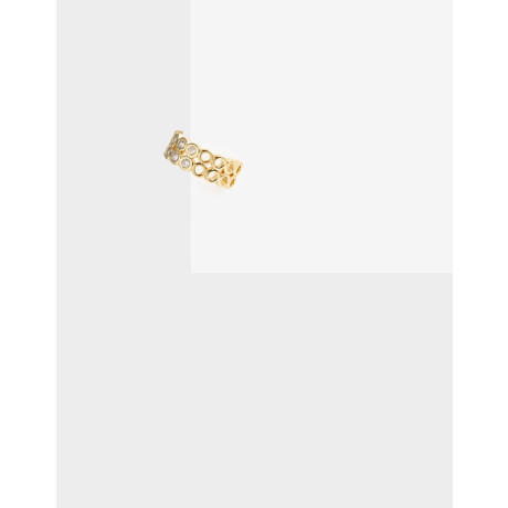 Earcuff Con Cubic Zirconia Dorado