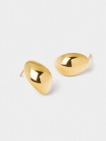 Pendientes Ovalados - Acero Inoxidable dorado
