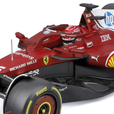 Auto Bburago Formula 1 Ferrari Con Soporte Escala 1:18 Charles Leclerc