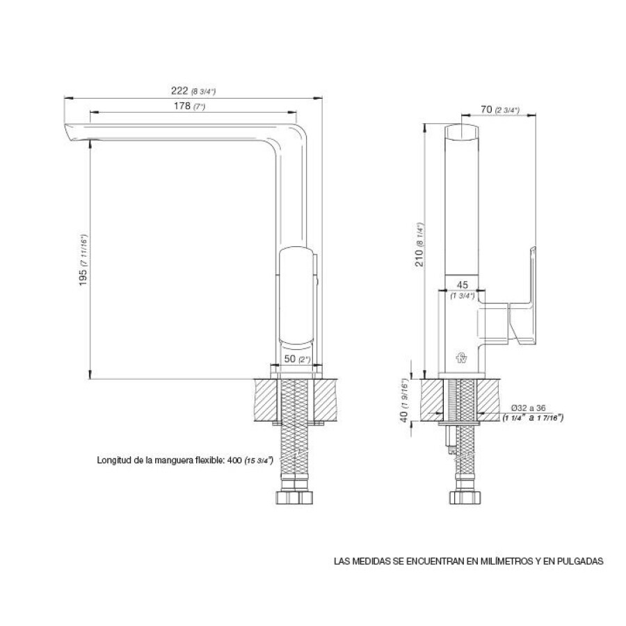 Grifería de Cocina Monocomando Cromada Línea Abelia Grifería de Cocina Monocomando Cromada Línea Abelia