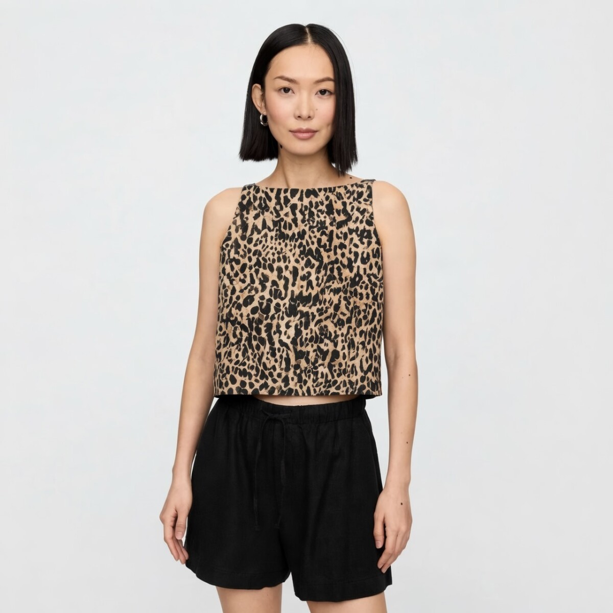 Musculosa De Lino Mujer - Leopard 