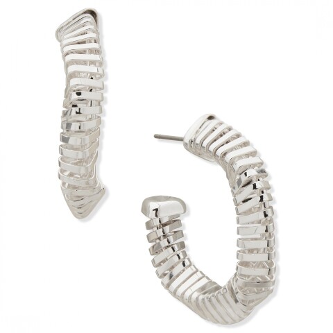 Aro Pe 33Mm Spiral Hoop Silver