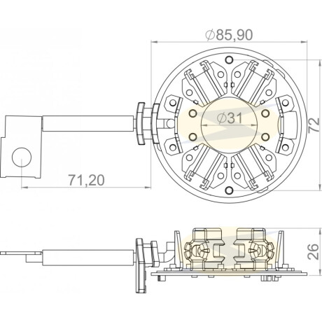 PORTA CARBONES FORD BOSCH FORD 250 4000 CATE N.HOLLAND 6.1X22X15.5 12V UNIFAP PORTA CARBONES FORD BOSCH FORD 250 4000 CATE N.HOLLAND 6.1X22X15.5 12V UNIFAP