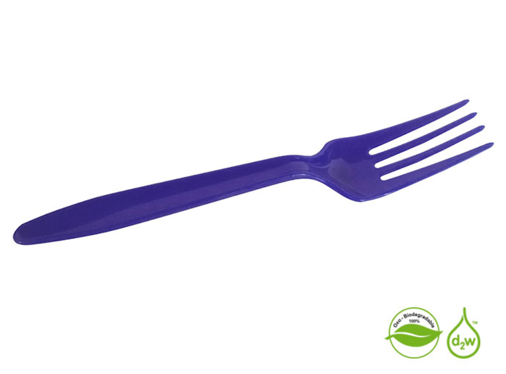 Tenedor Biodegradable x10 Unidades - Morado 