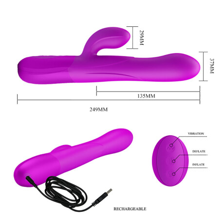 Vibrador Punta Inflable Douglas Pretty Love Vibrador Punta Inflable Douglas Pretty Love