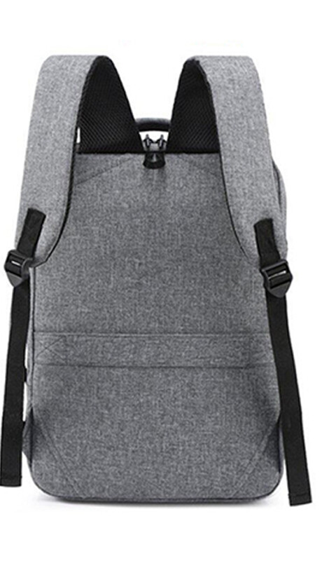 MOCHILA CHICAGO TRIBUNE GRIS