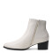 Botas de Mujer Bottero Caña Baja de Cuero Marfil
