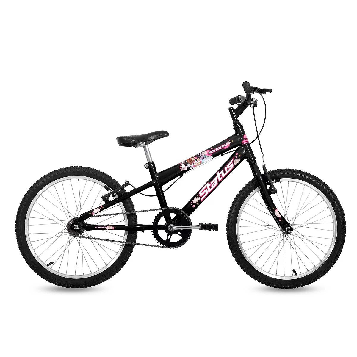 Bicicleta Montaña Rod 20 Niña Status Belíssima Mtb - Negro 
