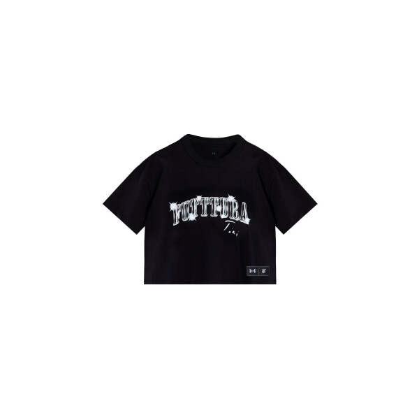 CROP TOP UNDER ARMOUR TINI FUTTTURA Mujer 6018084-002 Negro