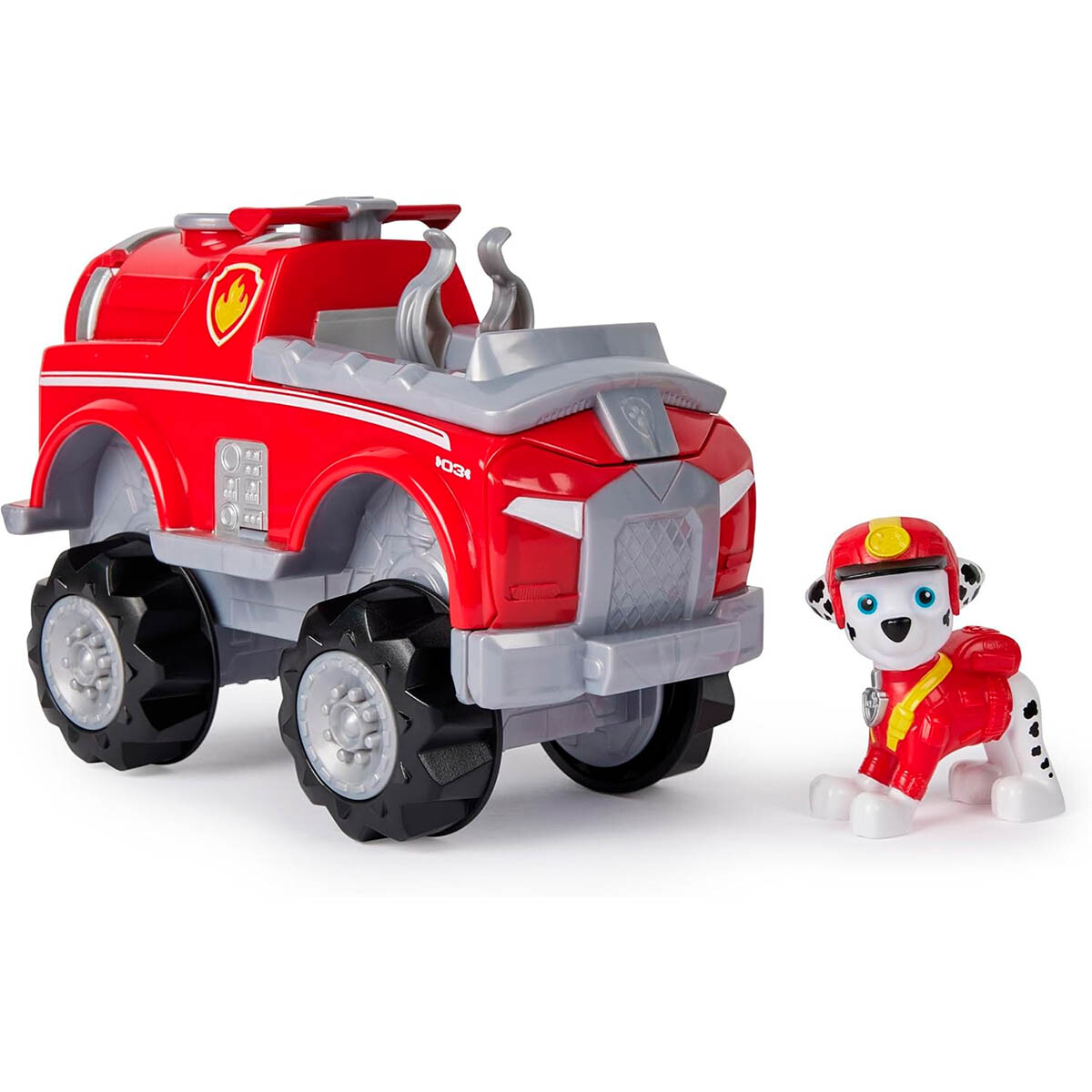 Paw Patrol Vehículo De Rescate Aqua Pups 23cm + Figura - Marshall 2 