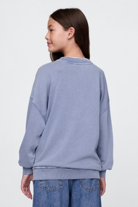 Buzo Deportivo Logo Gap Niña Bainbridge Blue
